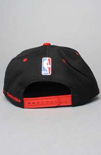 Mitchell & Ness The Diamond Snapback Hat in Black Red  Karmaloop 