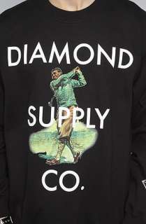 Diamond Supply Co. The Diamond Golfer Crewneck Sweatshirt in Black 