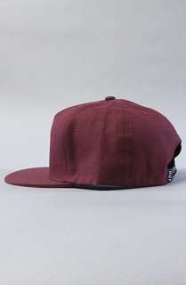 HUF The Dashed Circle H Snapback Cap in Burgundy  Karmaloop 