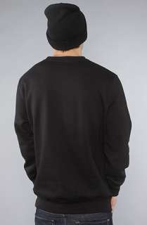 Crooks and Castles The Coca Caviar Crewneck Sweatshirt in Black 