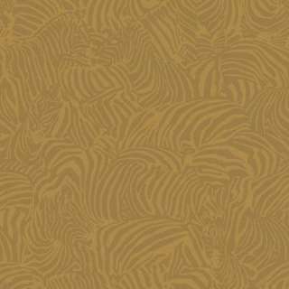 The Wallpaper Company 8 in X 10 in Antique Gold Zebra Wallpaper Sample 