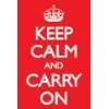 1art1 48909 Inspiration   Keep Calm And Carry On, Red Poster, 91 x 61 
