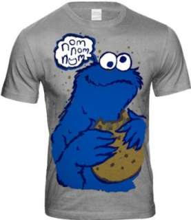 KRÜMELMONSTER Nomster Cookie Monster SESAMSTRASSE Herren T Shirt Gr 