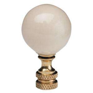 Mario Industries Ivory Ceramic Ball Lamp Finial PC64 124 at The Home 