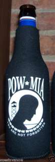 NEW POW MIA Beer Bottle Koozie Cooler Coolie Huggie  