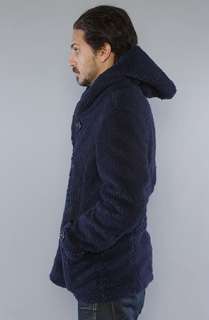 Joyrich The Fleece Peacoat in Navy  Karmaloop   Global Concrete 