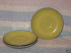 Harkerware Stone China Oven Proof Cup Saucers  USA  