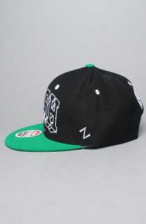 Capital Sportswear The Notre Dame Blockbuster Snapback Hat in Green 