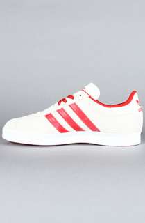 adidas The Gazelle 2 Suede Sneaker in Legacy Light Scarlet White 