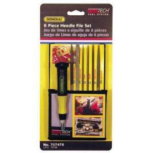 General Tools 6 Piece SteelPrecision File Set with Canvas Storage Case