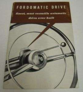 Ford 1952 Fordomatic Drive Sales Brochure  