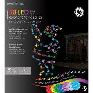 GE 60 in. LED Light Effects Color Changing Santa 72102X at The Home 