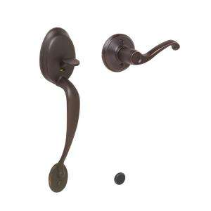 Schlage Plymouth Handleset Less Deadbolt with Flair Interior Lever LH 
