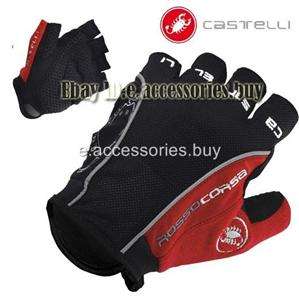   Corsa Bike Cycling Bicycle Fingerless Gloves Black/red S/M/L/XL  