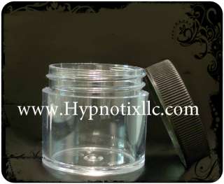 25 Empty Cosmetic Jars Safety Seals Plastic 1 oz makeup  