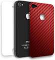 Sumdex Vinyl Carbon Fiber Decal for iPhone 4 (2 Pairs)   Red