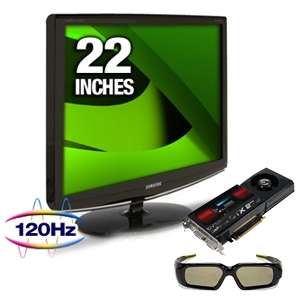 Samsung Syncmaster 2233RZ 22 3D Gaming LCD Monitor and NVIDIA 3D 