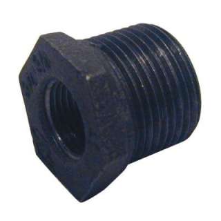 In. X 1/2 In. Black Malleable Iron Hex Bushing 521 943HN at The 