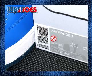 2012 Nike Air Force 1 Low Soar Bldet Bule White US 8~12 Leather mens 