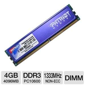 Patriot PSD34G13332H Signature PC10600 4GB DDR3 Memory Upgrade 