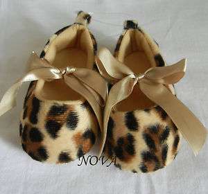 Lovely brown leopard baby girl shoes pre walker shoes toddler shoes 