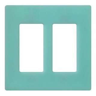 Lutron Claro 2 Gang Wall Plate, Sea Glass (SC 2 SG) from The Home 