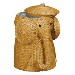 Home Decorators Collection ElephantHamper 25 In. H x 17 In. D in Honey