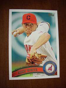   ) ALEX WHITE 2011 Topps Update Rookie Debut #US264 Indians Rockies RC