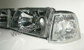 82 91 Audi 100 C3 Headlights PROJECTOR + Cornerlights  