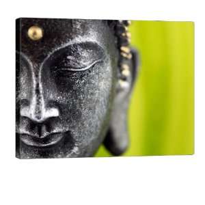 Green Buddha Bild auf Leinwand von GALVII   Edler Kunstdruck auf 