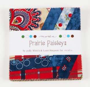 Moda Charm Pack ~ Prairie Paisley II ~ Minick & Simpson  