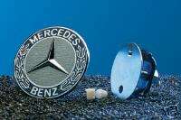 Emblemhalter m. Emblem Mercedes anstelle d Kühlerstern  