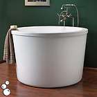 47 Round Japanese Soaking Air Tub   Single Seat  White items in 