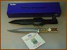 SPERB LINDER KENTUCKY BOWIE KNIFE STAG WITH LEATHER SHEATH WINNER OF 