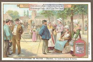 Charolias   France Clothing Worn By Farm People c1909 Card  