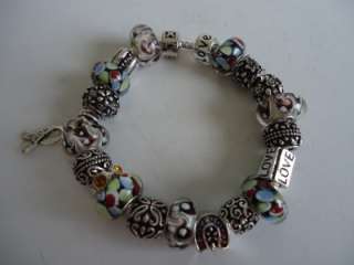   European Style Charm Bracelet and Pandora Catalog. Charm LOVE, HOPE