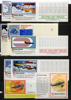 US Stamps Western Air Letter Lot of 9 Mint  