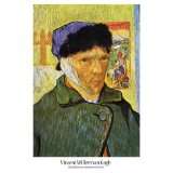 Vincent Van Gogh   Selbstbildnis Mit Verbundenem Ohr, 1889 Poster 