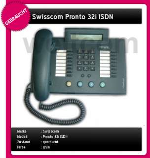 Swisscom Pronto 32i ISDN schnurgebunden Telefon gebr.  
