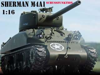 RC PANZER SHERMAN M4A1(76)W 116 MATORRO HIT  