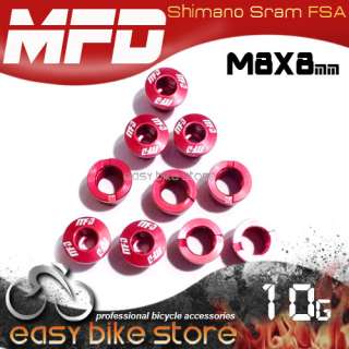 MFD Chainring Crank Bolt Screw Shimano Road MTB RED  