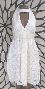 NWOT Anna Sui Eyelet Cut Out Dress   Size 6  