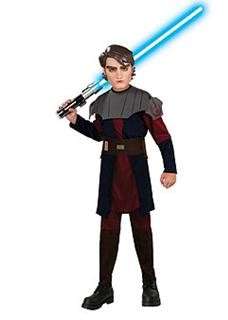 Child STAR CLONE WARS Obi Wan Kenobi Anakin Skywalker Costume Med 8 10 