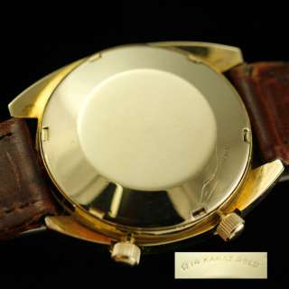   LECOULTRE UTOMATIC DATE ALARM 14K SOLID YELLOW GOLD MEN’S WATCH