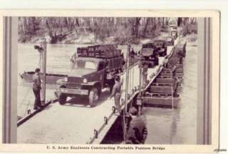 ARMY ENGINEERS PORTABLE PONTOON BRIDGE 1942  