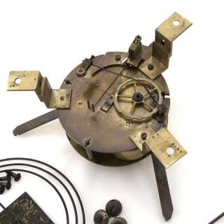 French Antique 19th   BIG SIZE VINEYARD WALL CLOCK MOVEMENT & Bell 