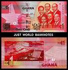 Ghana 1 Cedi 2010 P 37b Mint UNC Uncirculat​ed Banknotes