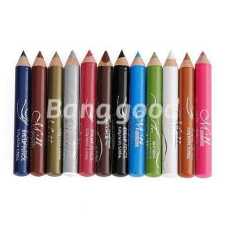 12 Colors Cosmetic Makeup Eye Lip Liner Pencil Pen Eyebrow Eyeliner 