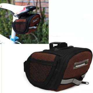 2012 Cycling Bicycle Bike Saddle Outdoor Pouch Seat Bag 600D Orange 