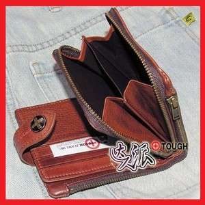 Tough 1516 BlackBrown Mens Womens LEATHER WALLET Purse Huge Coin 